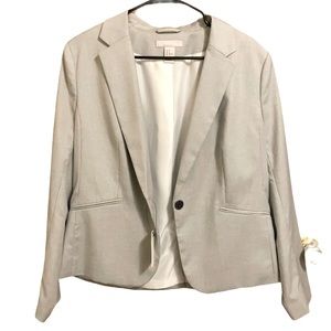 Never worn light gray H&M long sleeve blazer